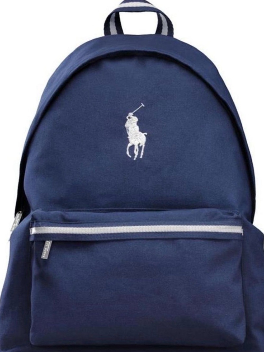 Ralph Lauren Navy Backpack with White Polo Logo